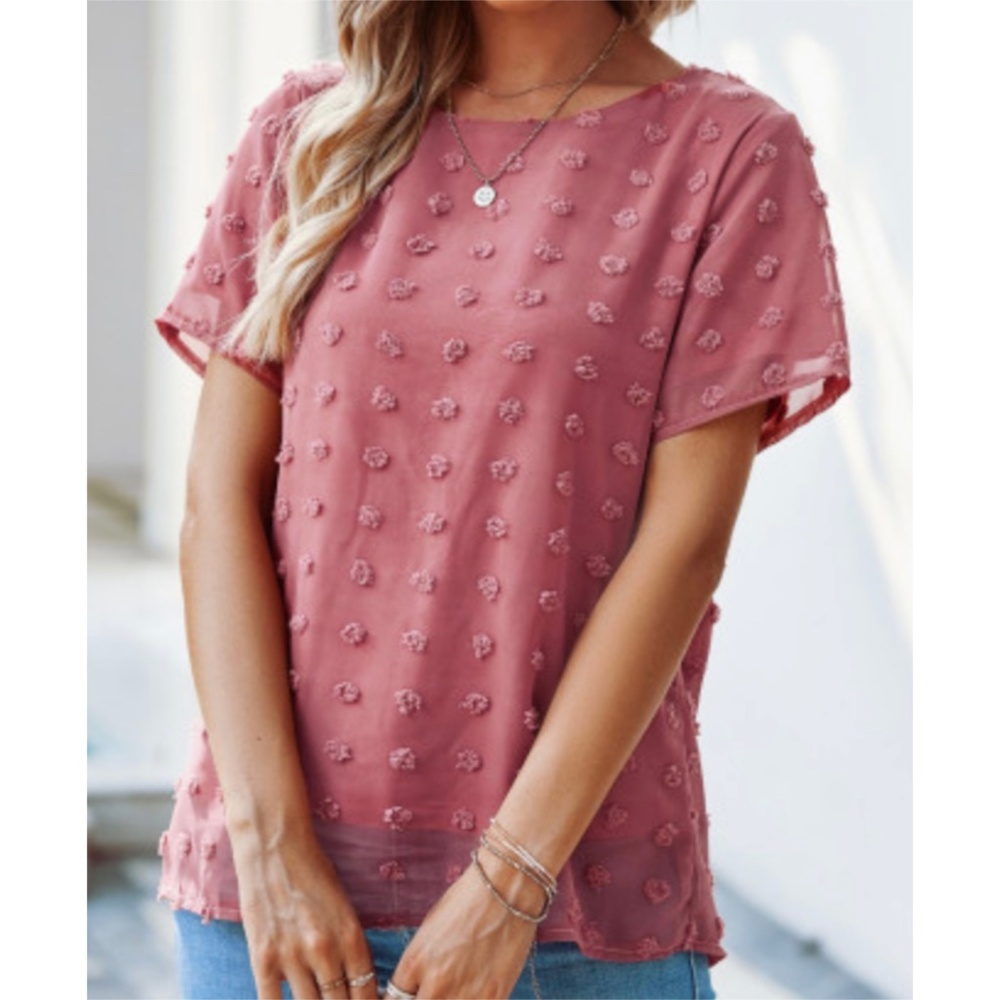 Krush Kandy Swiss Dot Textured Top